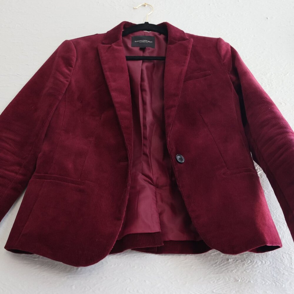 Banana Republic - Classic Fit - Burgundy Sport Blazer